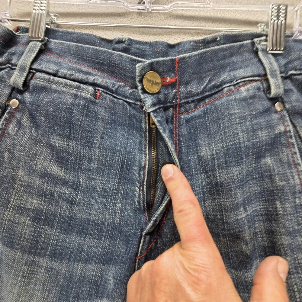Vintage Levis Engineered Jeans Mens Blue Twisted Medium Wash Zip Fly Fits 32x28